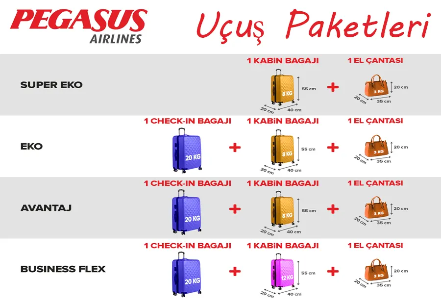 Pegasus Bagaj Kuralları